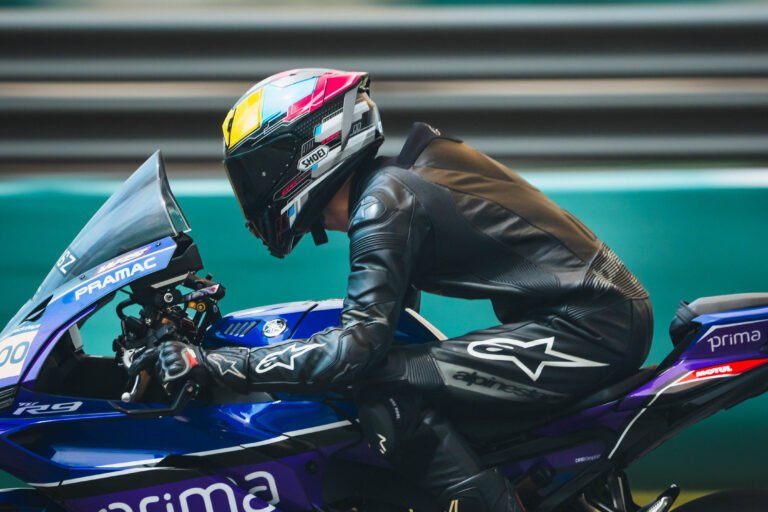 close-up image of a racer